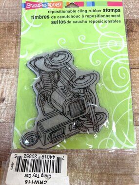 Stampendous Toy Car Repositionable Cling Rubber Stamp CRW115